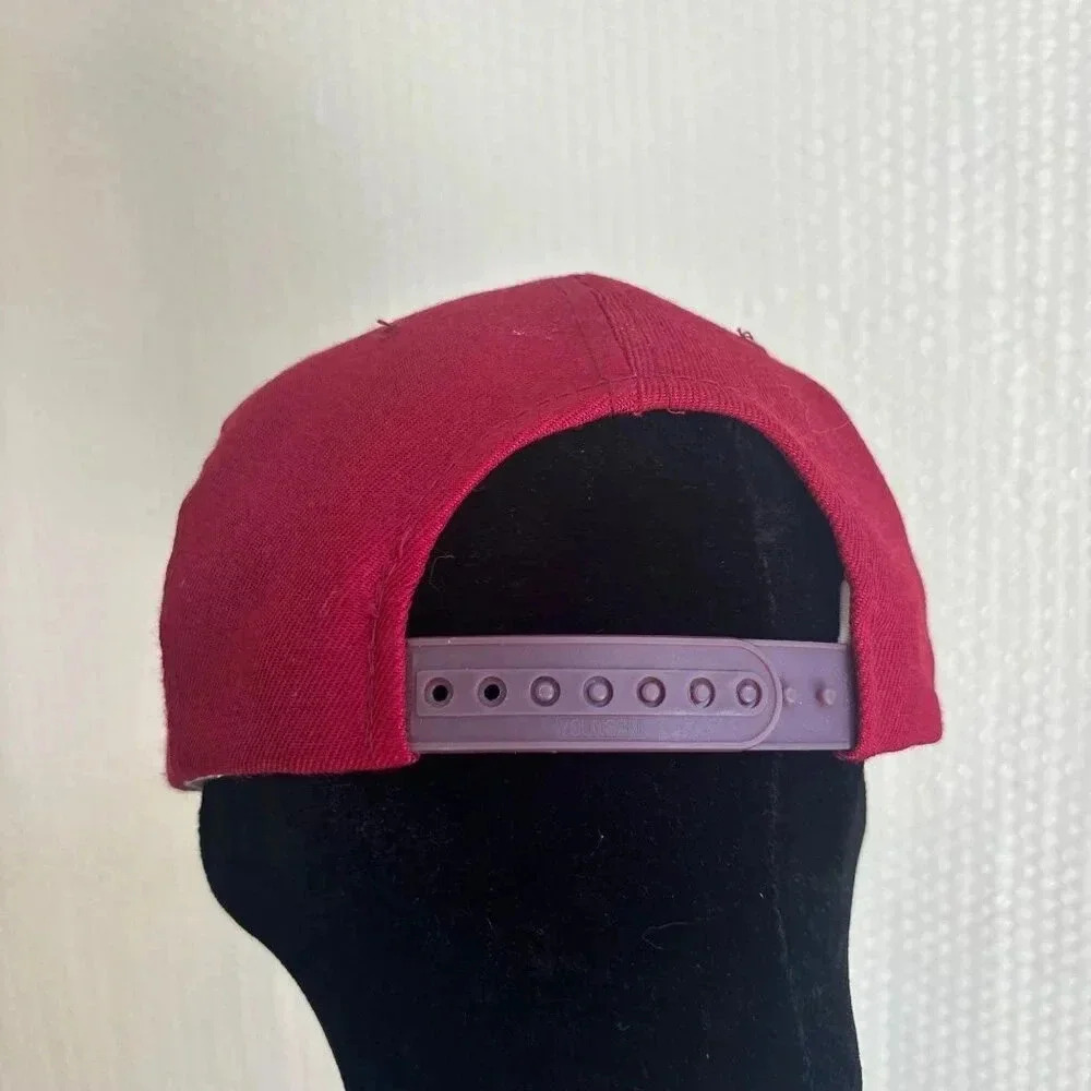 Vintage Alabama Crimson Tide Snapback Cap With Elephant Logo Adjustable 90s - Picture 6 of 11